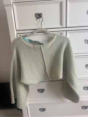 BDG Mint Green Cropped Crewneck Sweater